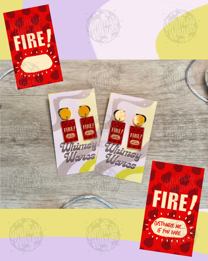 Custom Saucy Dangles - Acrylic Earrings