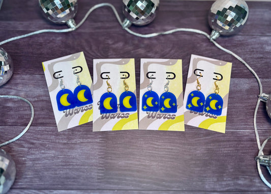 Dreamy Arch Dangles - Acrylic Earrings